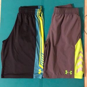 Under Armour Bottoms - Under Armour sport shorts bundle of (2) boys sz L Under Armour Bottoms - Under Armour sport shorts bundle of (2) boys sz L